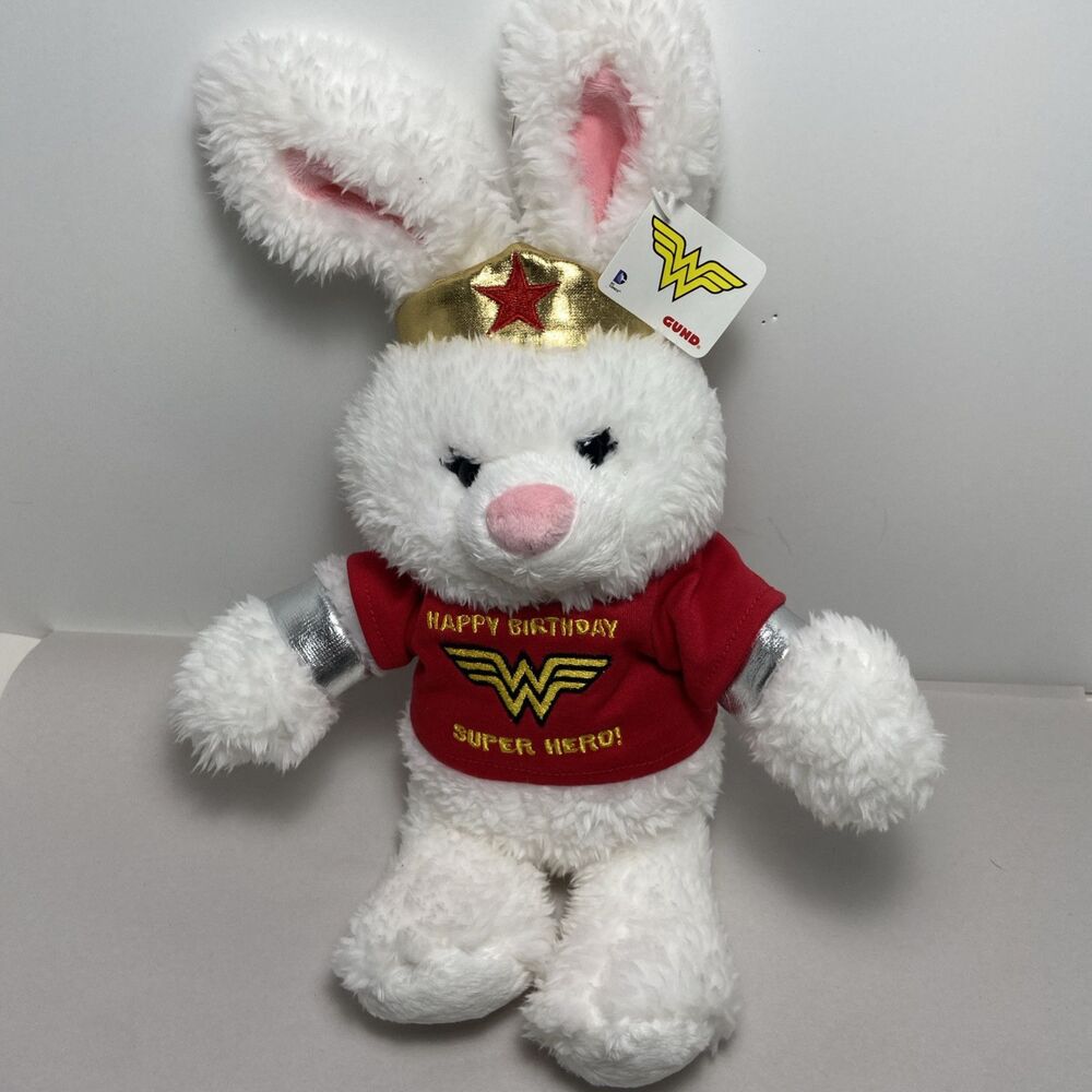 Gund Wonder Woman "Anya" Super Hero Sister Plush Bunny 14"  NWT